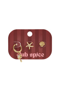 Roestvrijstalen oorbellen setjes Starfish Simple Daily Simple serie dames sieraden