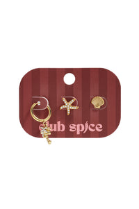 Roestvrijstalen oorbellen setjes Starfish Simple Daily Simple serie dames sieraden