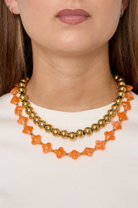 Charming Spring/Summer Beaded Necklace in Vibrant Colors