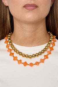 Charming Spring/Summer Beaded Necklace in Vibrant Colors