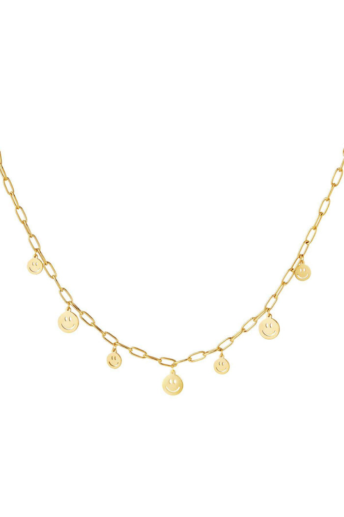 Elegant Stainless Steel Pendant Necklace - Silver & Gold