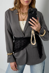 Ketting met ronde statement stukken