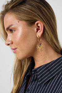 Elegant Gold Heart Drop Earrings for Everyday Style