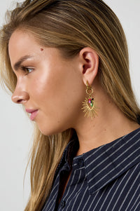 Elegant Gold Heart Drop Earrings for Everyday Style