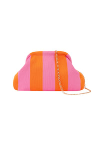 Gestreepte strandclutch