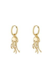 Elegant Oceanic Style Rhinestone Drop Earrings