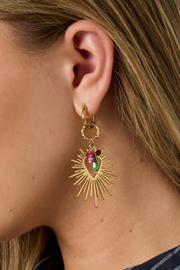Elegant Gold Heart Drop Earrings for Everyday Style