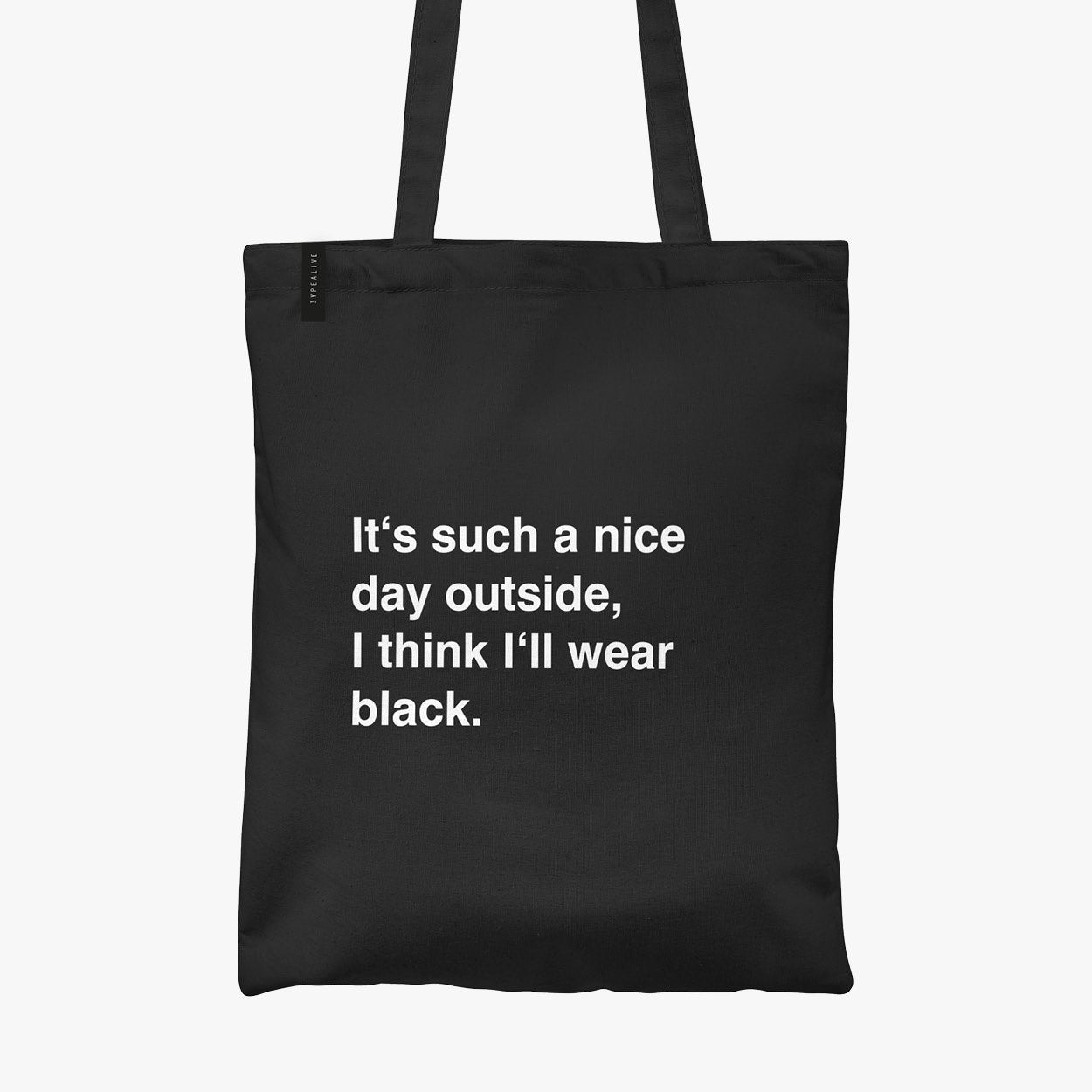 Tote Bag Wear Black TYPEALIVE®