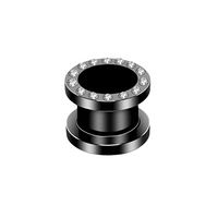 Tunnel Spread Zwart – Chirurgisch Staal