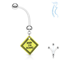 Zwangerschap Navelpiercing baby on board