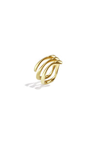 3 laagse ring met golvend effect