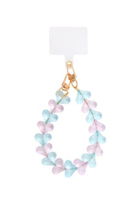 Vibrant Acrylic Heart Phone Chain for Everyday Style