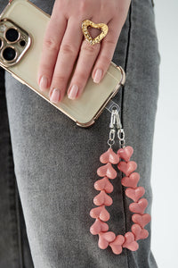 Chic Heart-Shaped Phone Chain for Daily Use
