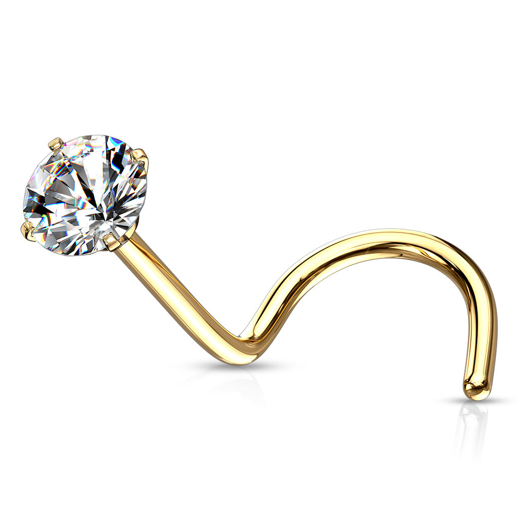 Neus stud piercing met ster - Goud Neus stud piercing met ster - Goud
