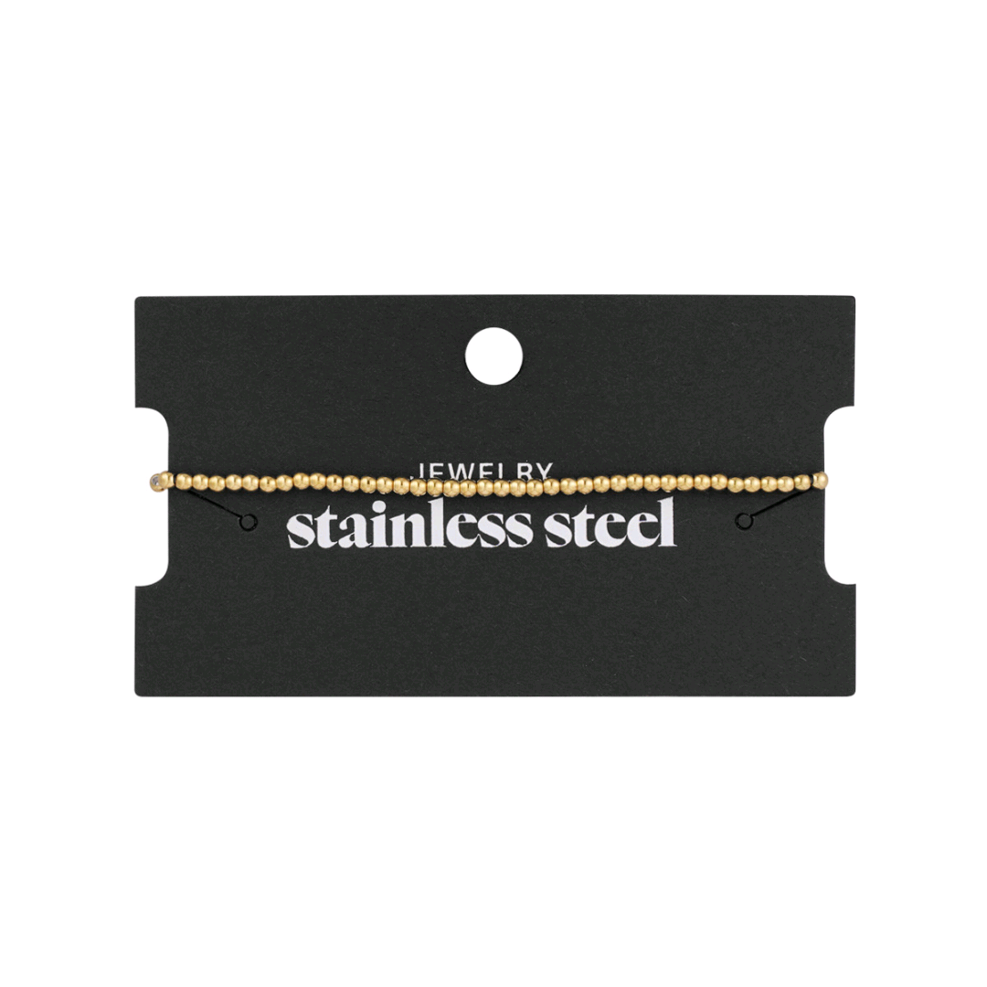 Armband Tiny Beads Goudkleurig - Roestvrij staal