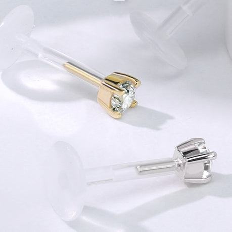 Labret Bioflex 14Kt Goud Zirconia Steen - Goud