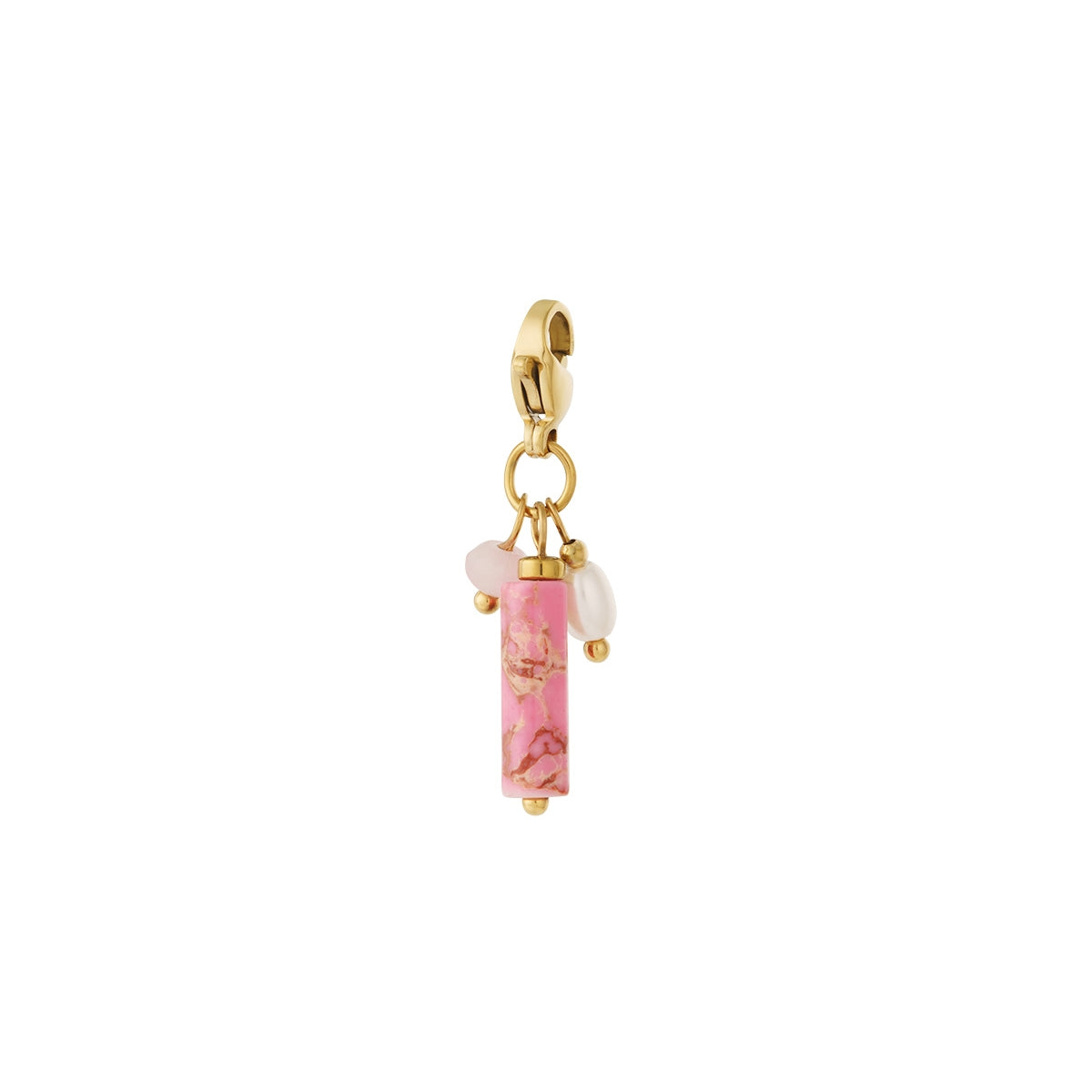 Bedel Ketting Wonder Lilli June™ Roze Goudkleurig - Roestvrij Staal