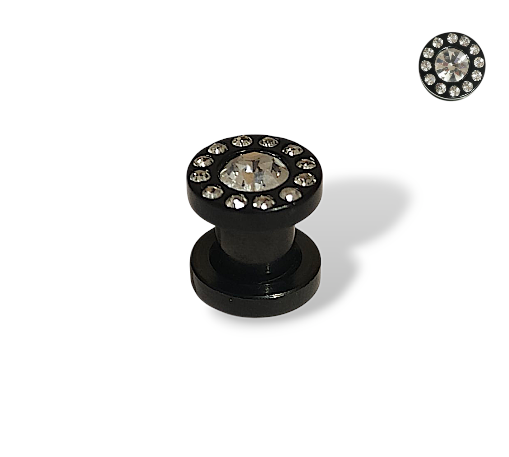 Tunnel Zwart Zirconia Plug – Chirurgisch Staal