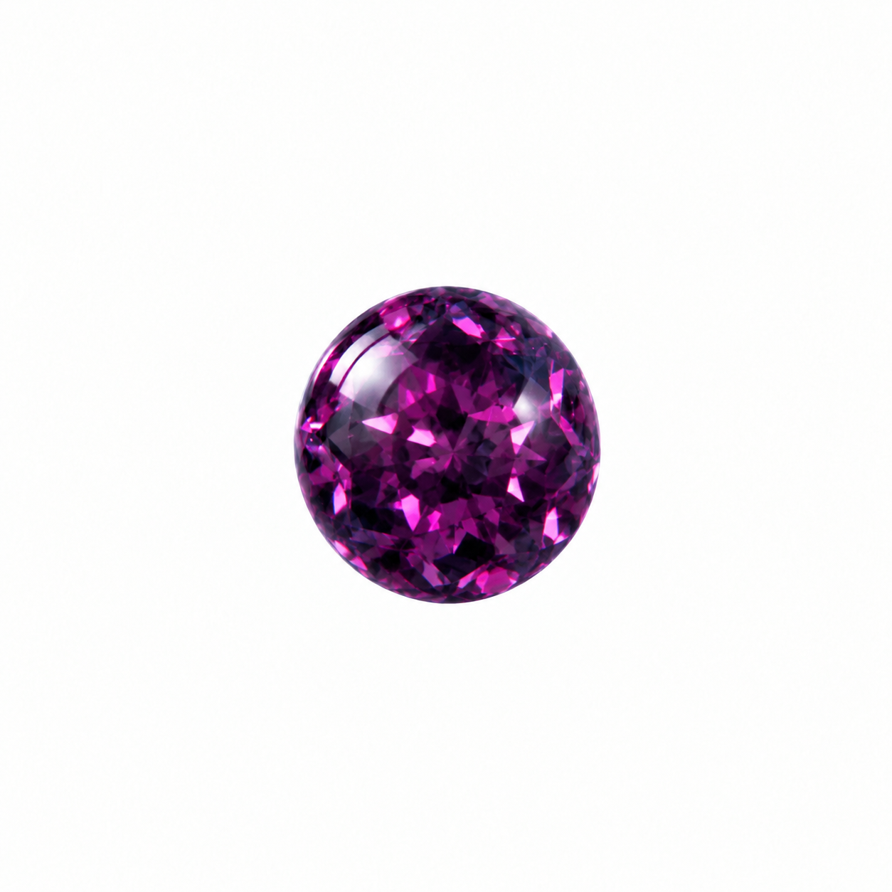 Balletje 1.6 mm Multi Kristal Paars - Chirurgisch Staal & Resin
