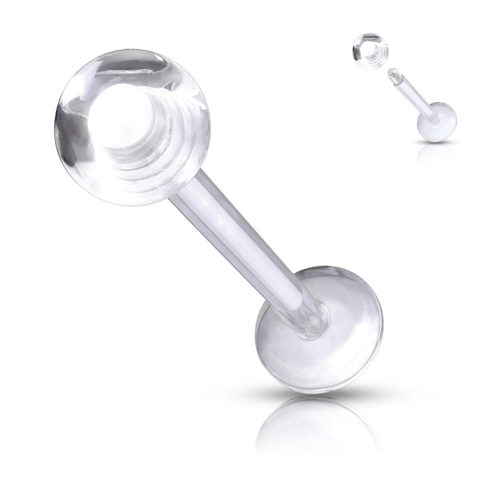 Labret retainer ideaal voor MRI scans en onopvallend mogelijk.