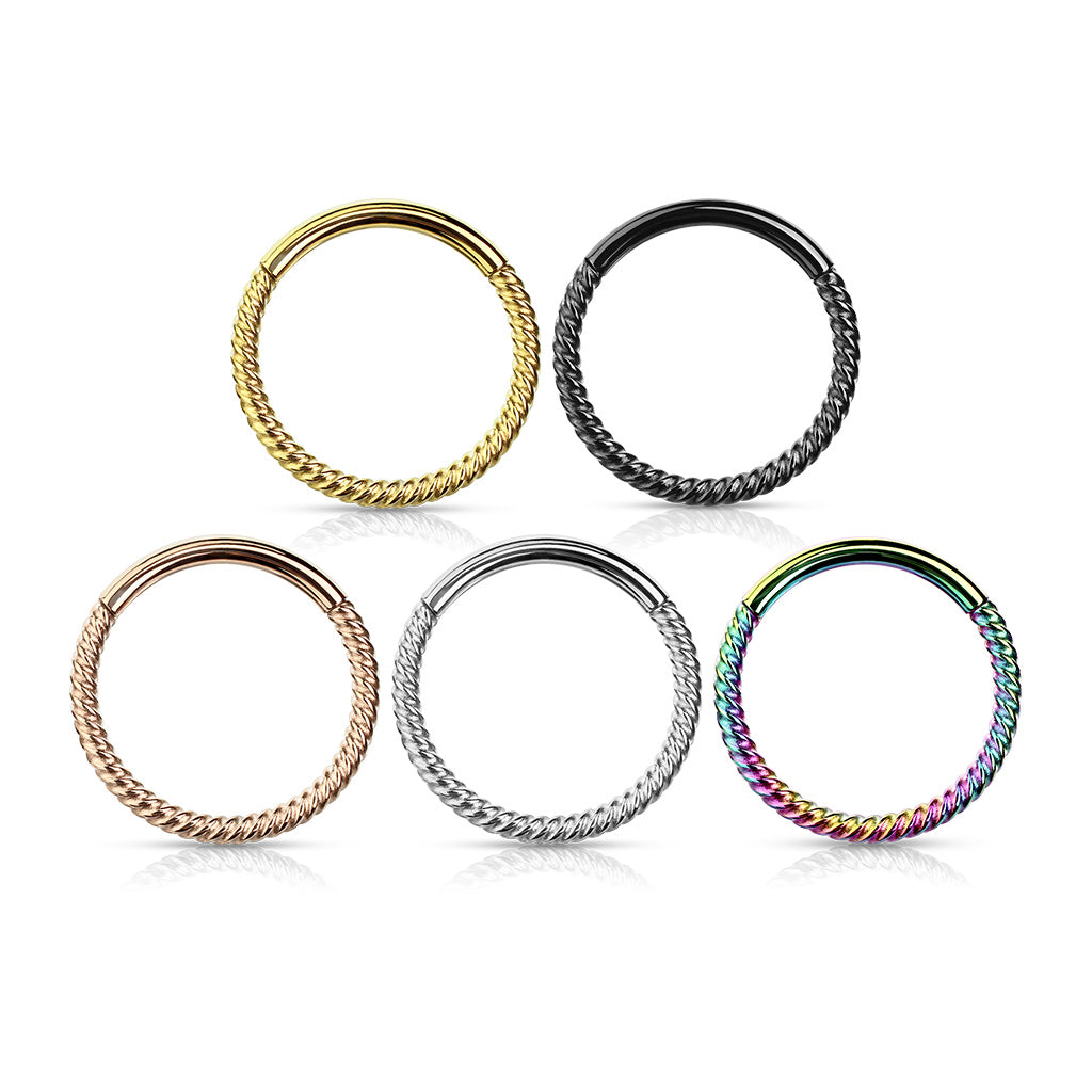 Klikring Wire Clicker Piercing Rosé - Chirurgisch Staal