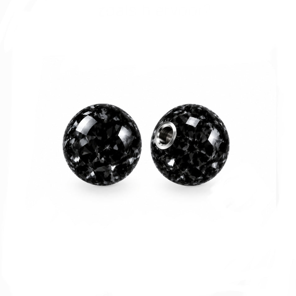 Balletje 1.6 mm Multi Kristal Zwart - Chirurgisch Staal & Resin