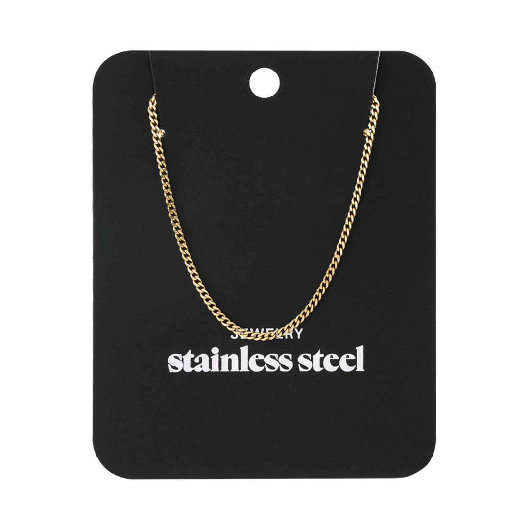 Ketting Tiny Plain Goudkleurig - Roestvrij Staal