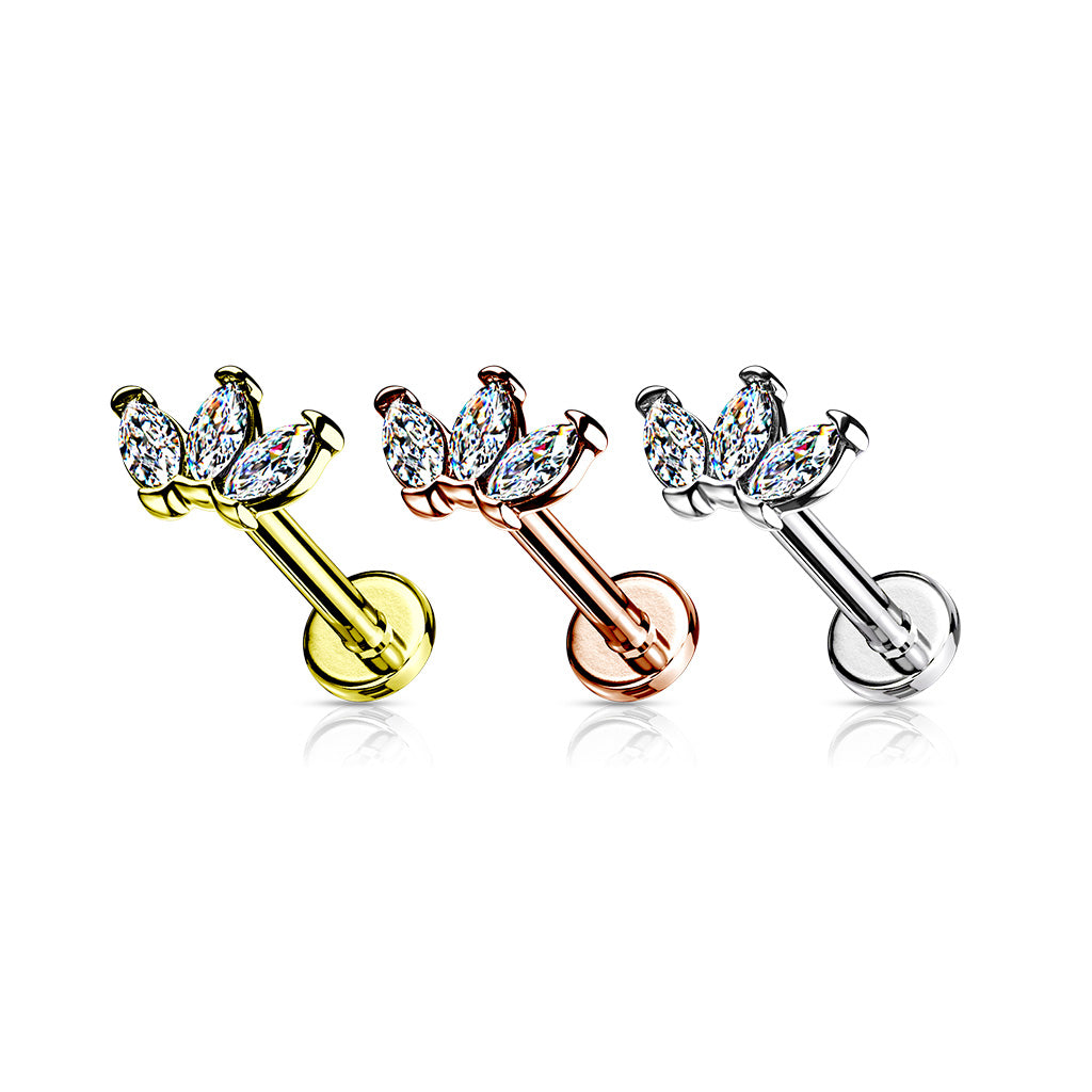 Labret Marquise Goudkleurig - Chirurgisch Staal