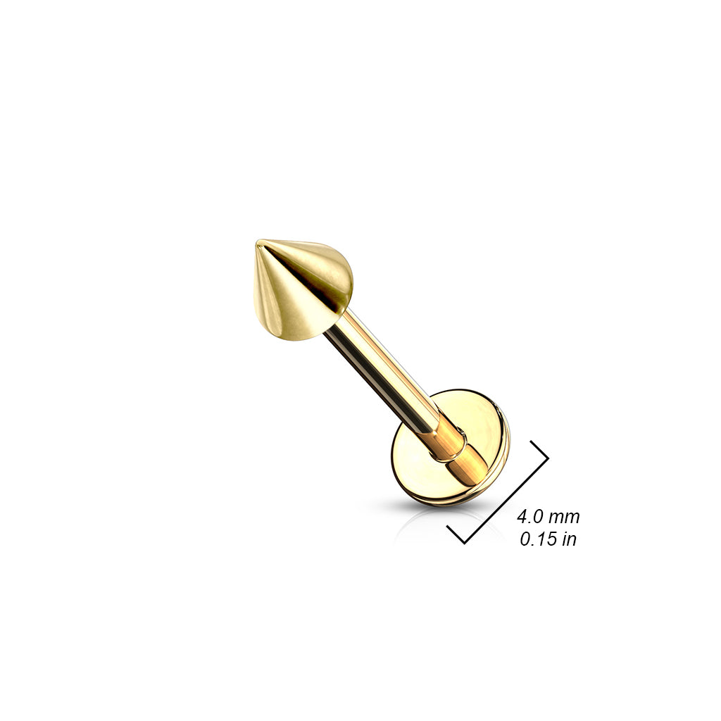 Labret Spike Goudkleurig | Chirurgisch Staal