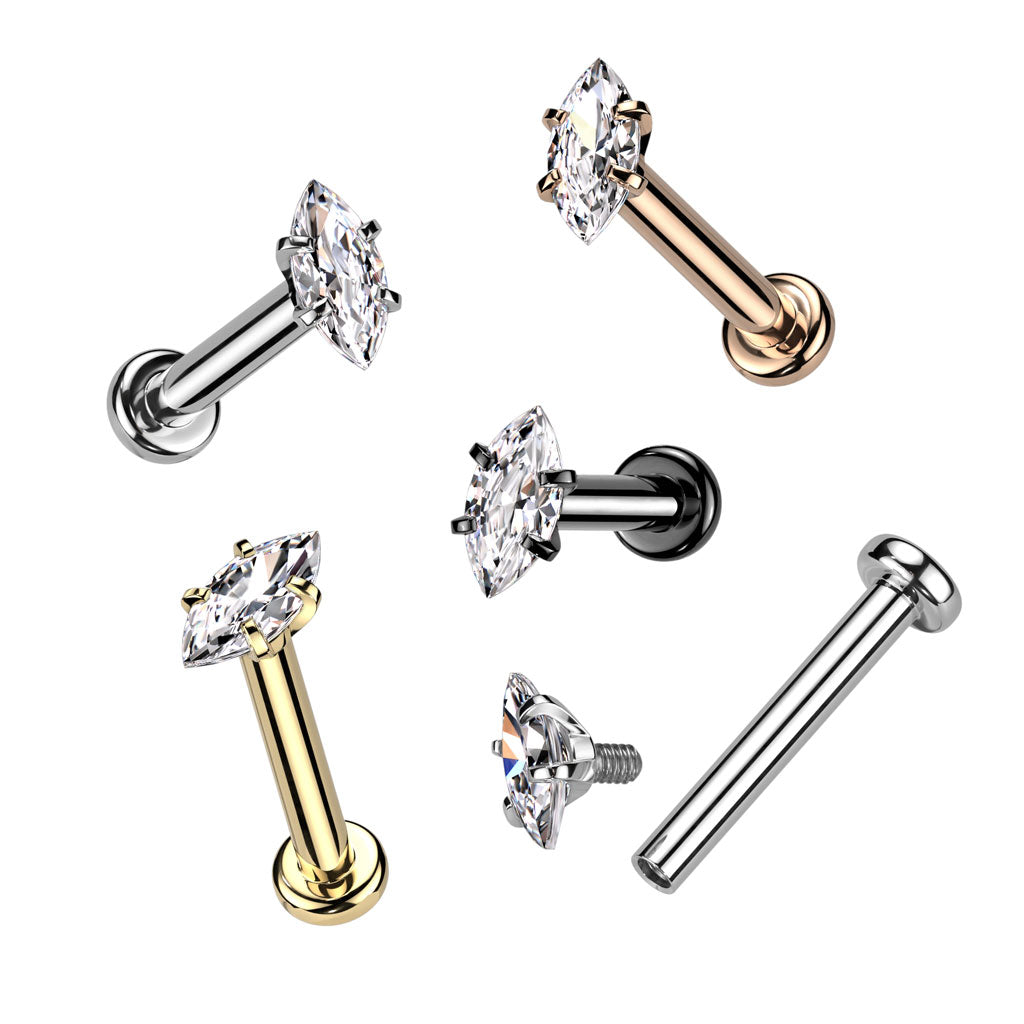 Labret Marquise Goudkleurig - Chirurgisch Staal