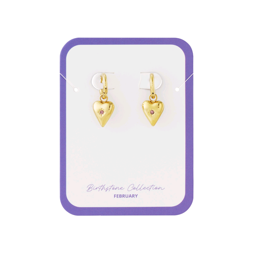 Oorbellen Geboorte Steen Goudkleurig - Roestvrij Staal